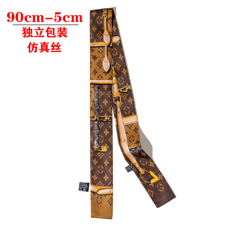 2025 Small silk scarf, hair band, long silk scarf, hair band, silk ribbon, Suzhou and Hangzhou souvenir packaging box, silk scarf pic 11