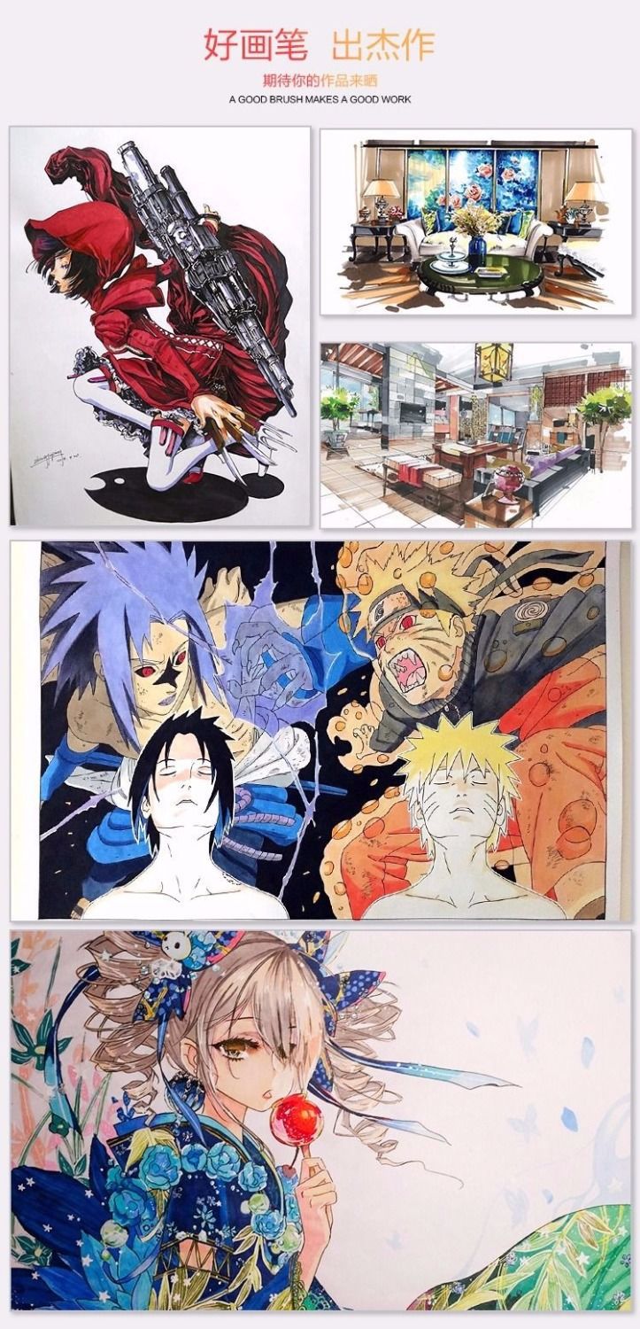 Touch马克笔48色彩色双头酒精油性美术绘画笔水彩笔颜色笔马克笔详情13