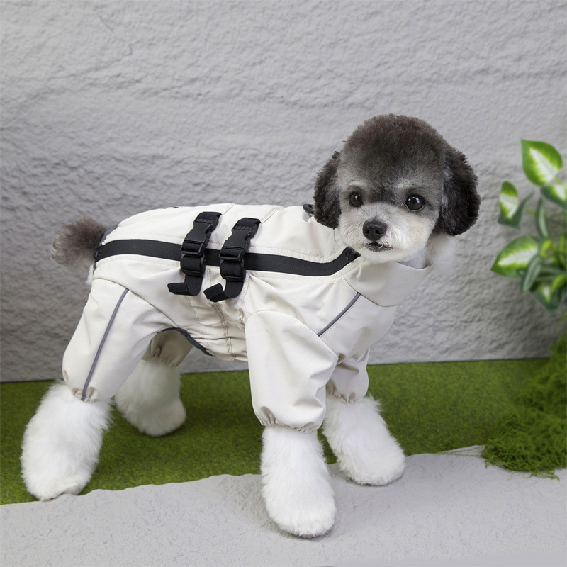 宠物秋冬可拆卸雨衣 狗狗新款防水保暖外套 中小型犬防风外出服实详情15