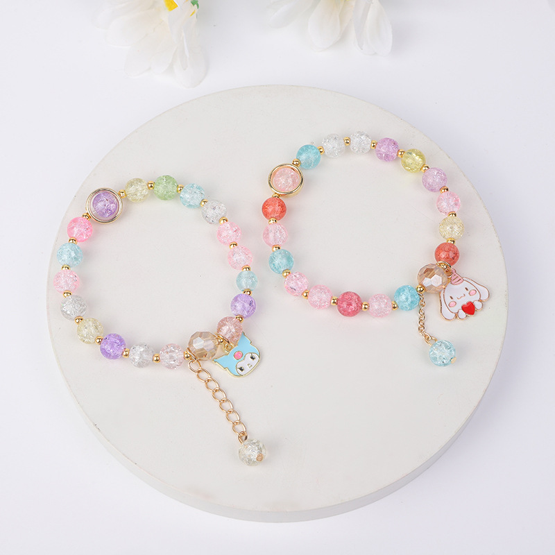 爆花水晶手链三丽欧系列少女韩版首饰库洛米朵闺蜜学生手串饰ins详情14