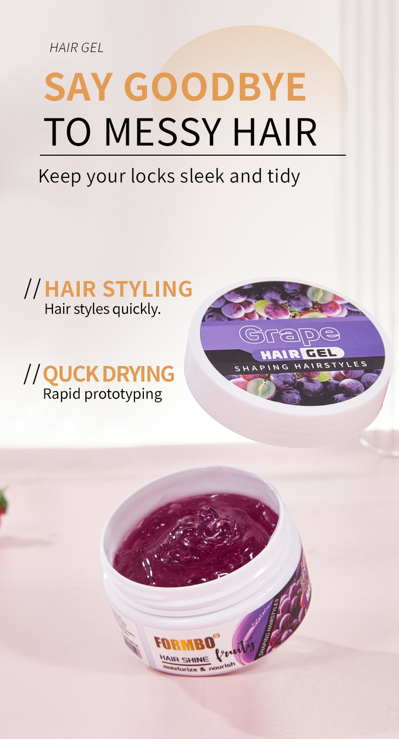 【 Cross-border Exclusive 】FORMBO Fruit Gel Hair Styling, Curling, and Frizzy Mousse Gel Wholesale pic 4