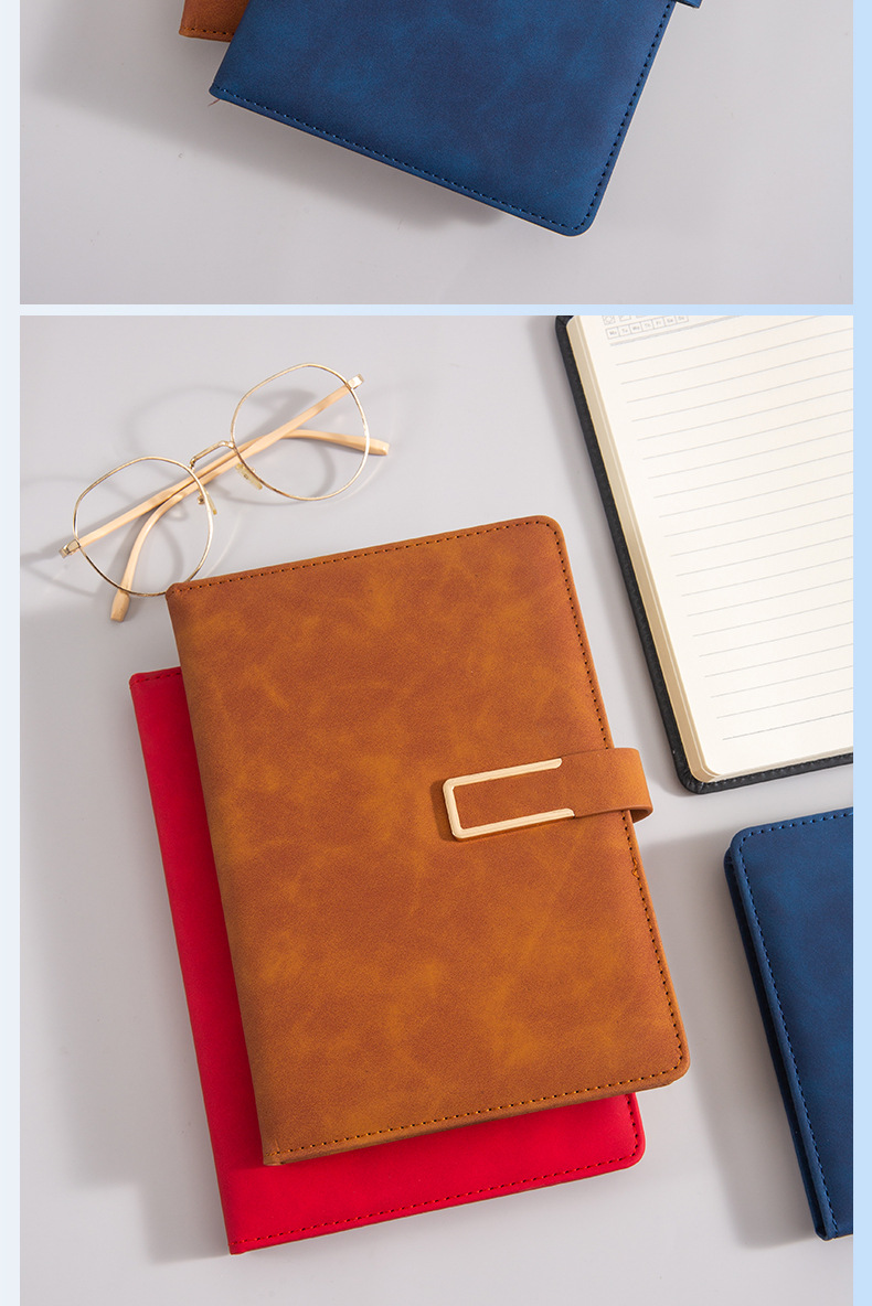 a5 Notebook Customized Premium Set: Notepad, Diary, Soft Leather Office and Enterprise Customized Gift box, logo printable, office supplies customized pic 16