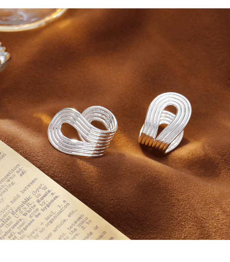 Hyacinth时髦个性港风金属冷淡风耳环2025年新款潮耳饰小众简约气质耳饰品详情2