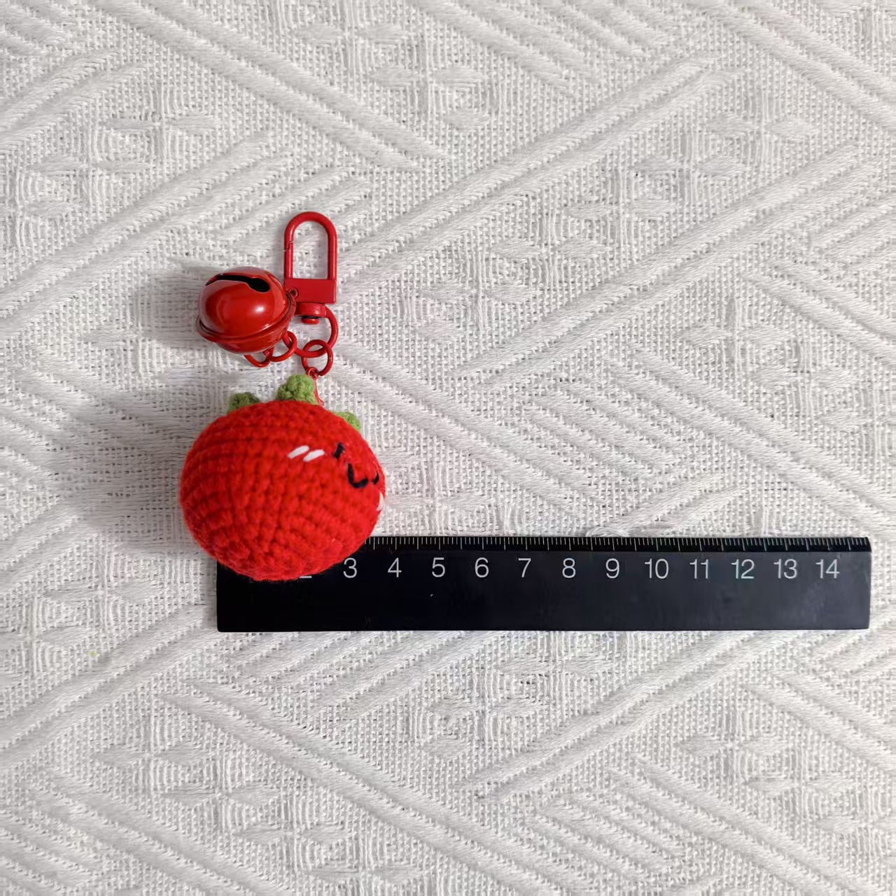 纯手工DIY钩织成品蔬菜西红柿钥匙扣小南瓜 包包挂件  手机挂饰详情7