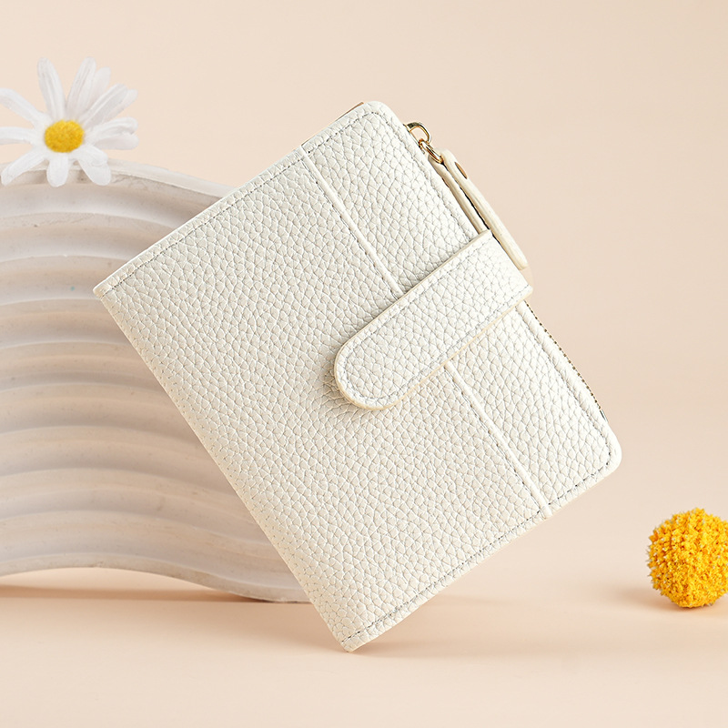 新款女士钱包短款跨境时尚卡包女高级感气质两折多卡位拉链零钱包详情25