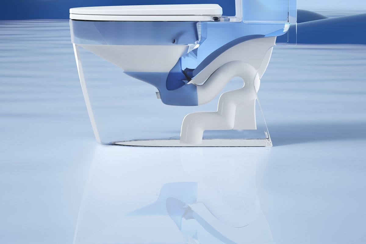A new type of high-temperature toilet with a single row of holes at the bottom, featuring a siphonic suction system for household use, strong suction power, and a large diameter pic 7