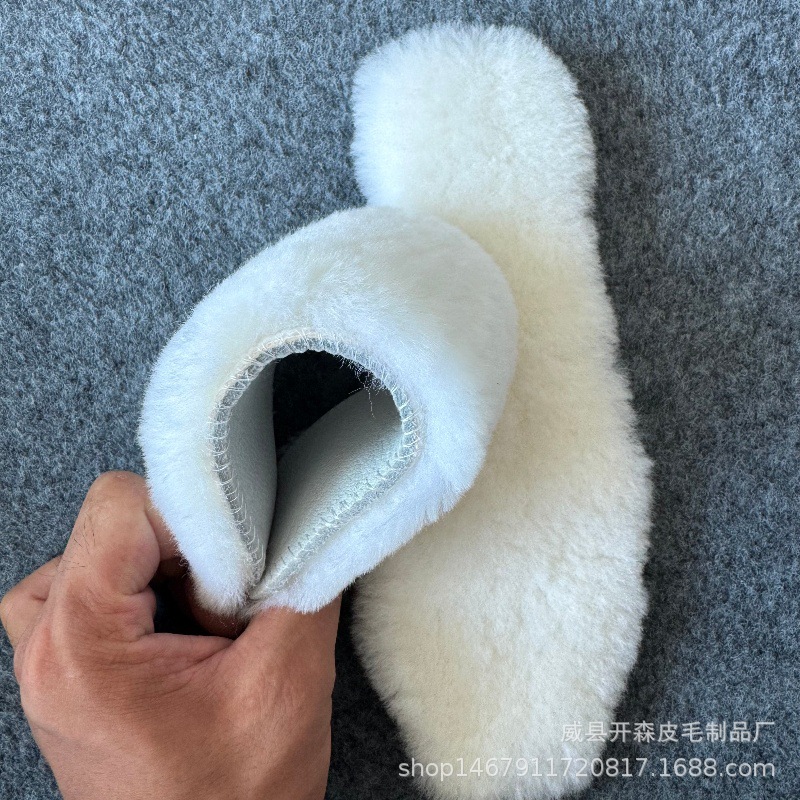 冬季牛皮羊毛鞋垫厚保暖吸汗加绒保暖鞋皮鞋运动鞋皮毛一体棉鞋垫详情9