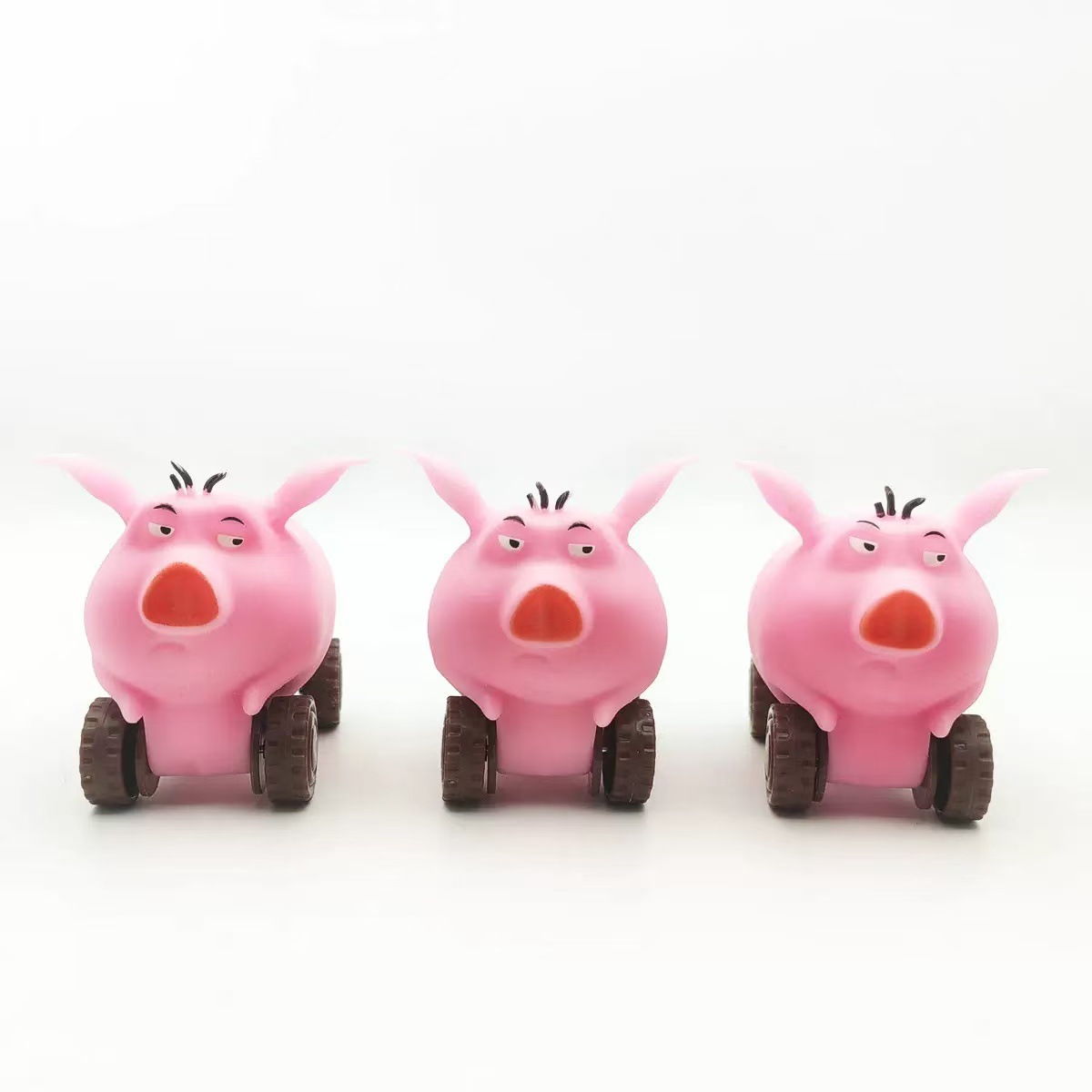 New flying Pig pull car, creative sliding car, best-selling transformable car, sand-filled toy car wholesale, educational pic 3