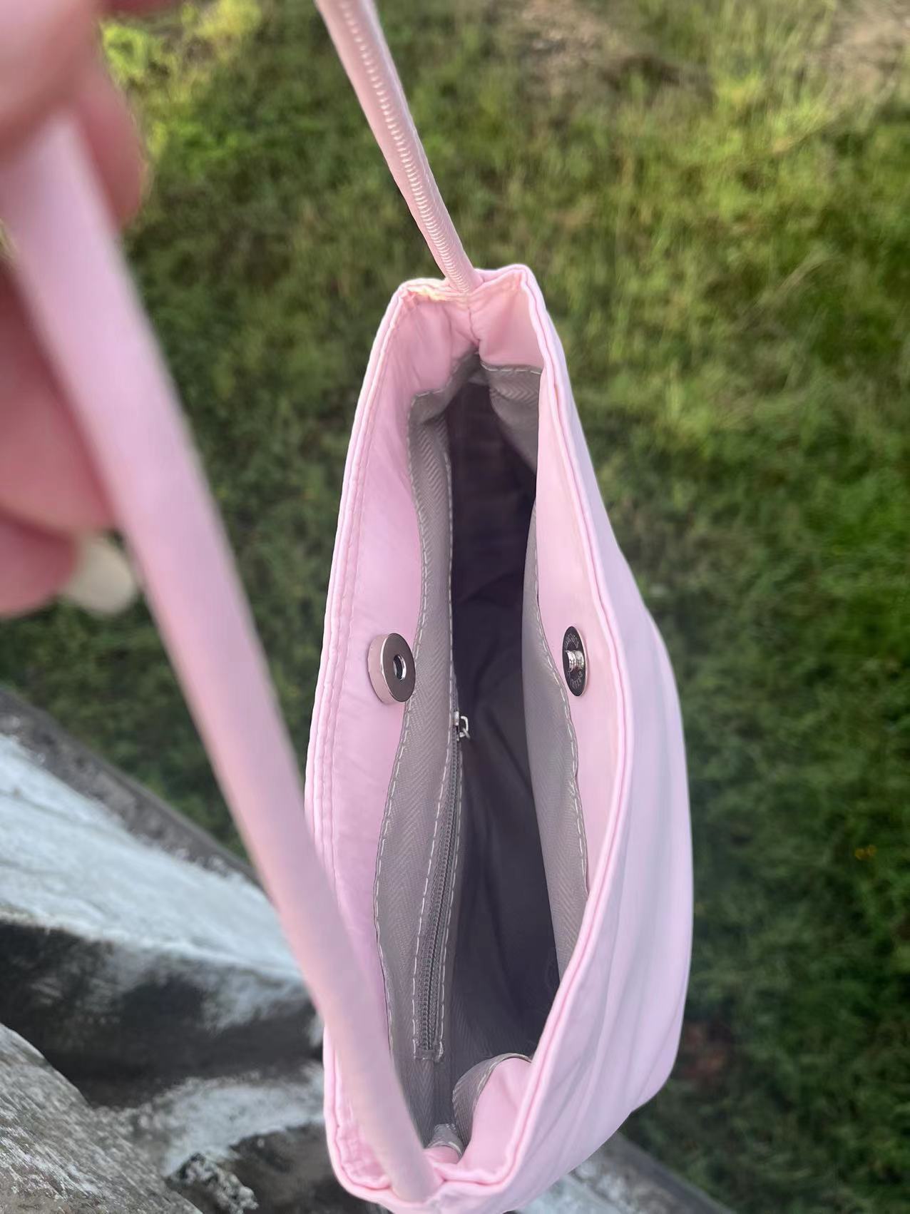 much and eboy2024 new bucket bag, a simple, casual and versatile handbag for women with nylon axils pic 14