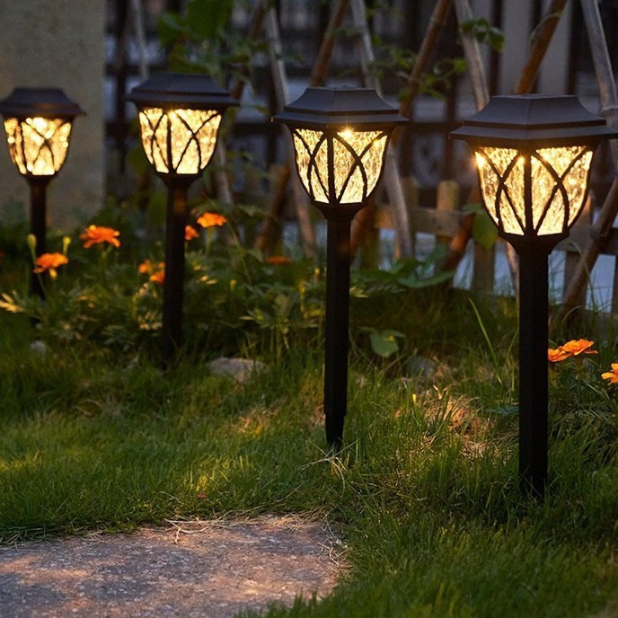 太阳能户外庭院灯家用防水七彩花园感应草坪灯景观装饰氛围插地灯详情4