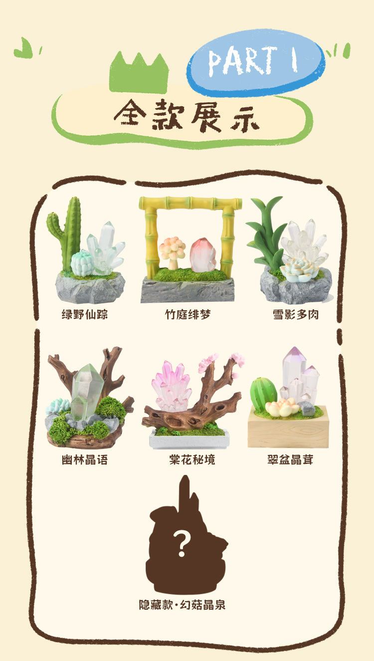Crystal Story Blind box Creative design: Crystal illuminated table ornaments in various styles, exquisite crystal blind box wholesale pic 2