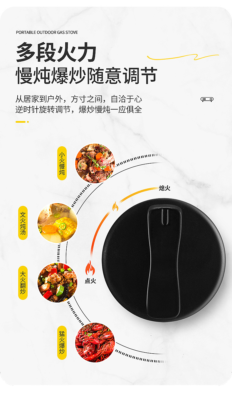 户外便携卡式炉一件起批野餐卡斯卡磁丁烷气罐火锅气炉具子定制详情6