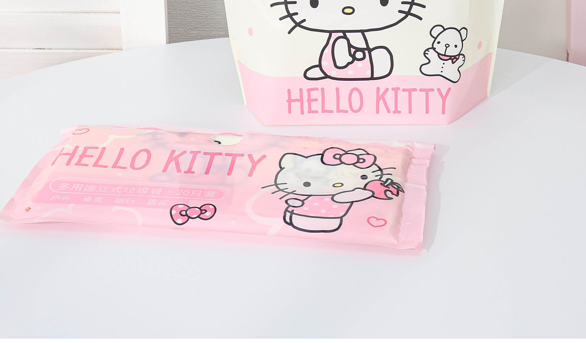 三丽鸥正版授权立式垃圾袋可爱卡通多用途便携粘贴式卫生袋详情21