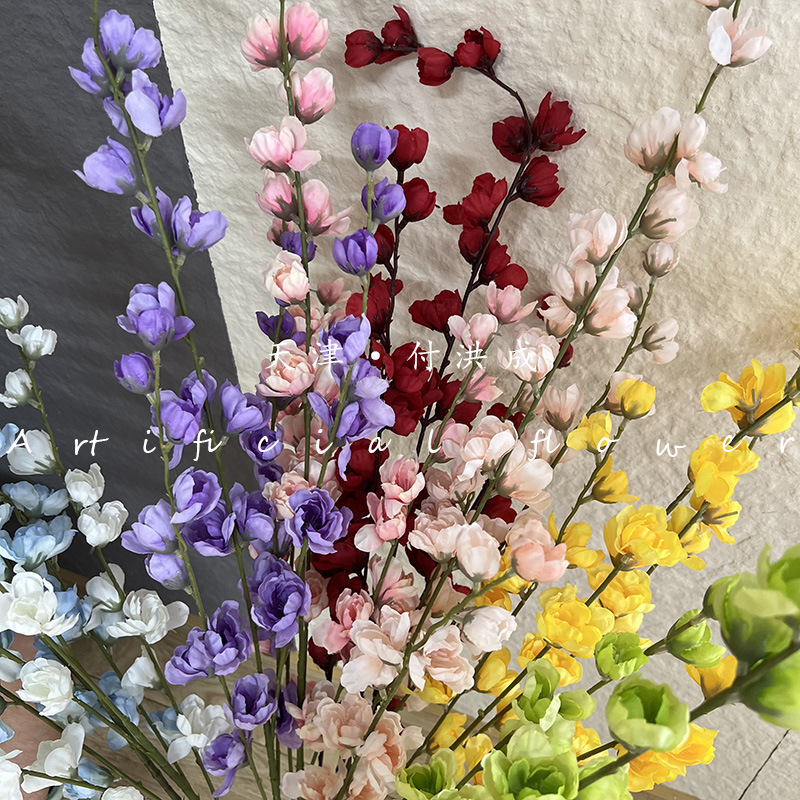 4-pronged violet, artificial rose, flying swallow, silk fabric, wedding hall, outdoor home decoration, ceiling flower wholesale bouquets pic 18