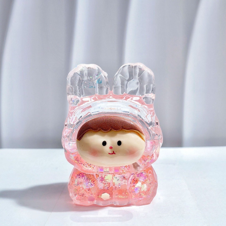 抖音爆款可爱莉莉丝盲盒夜光超大摆件入油爆闪流沙公仔摆件小礼品详情8