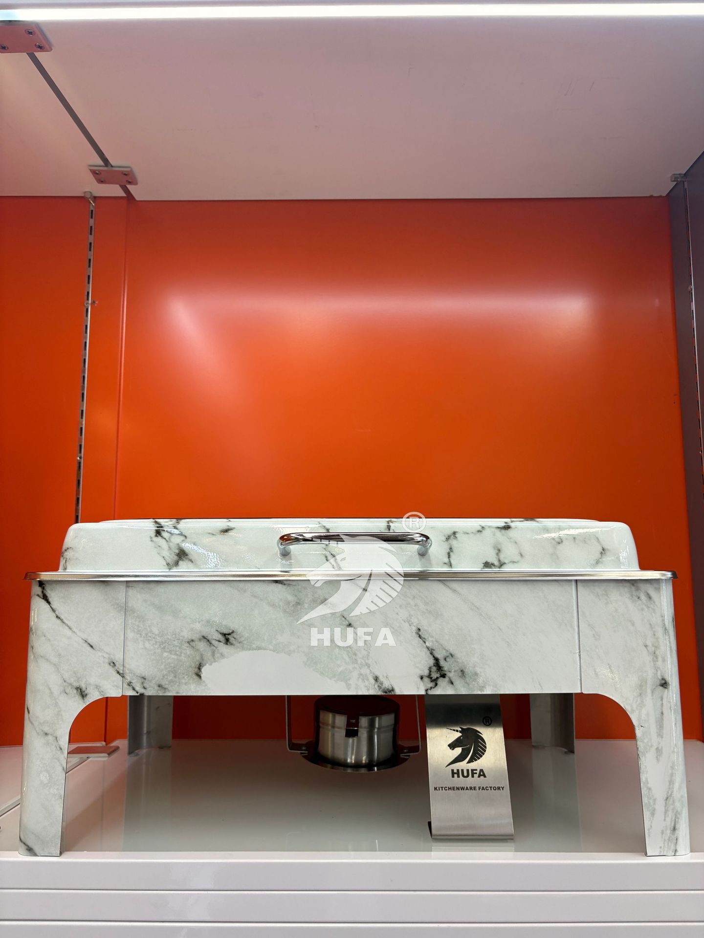 跨境自助餐炉不锈钢长方形翻盖保温炉大透视酒店餐厅布菲炉家用详情1