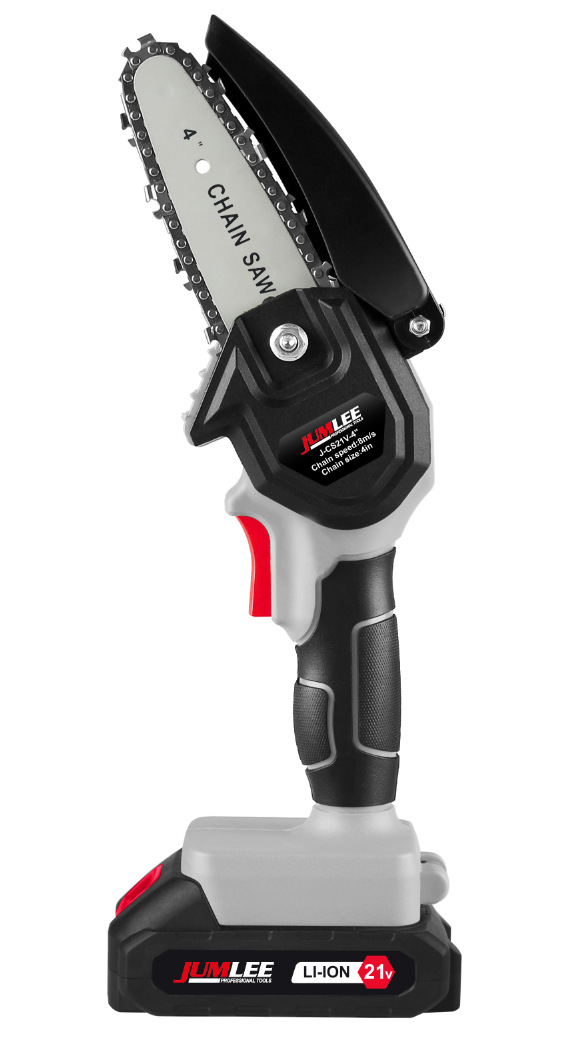 Electric chain saw, lithium battery single hand saw, small household rechargeable electric saw, electric chain saw, outdoor gasoline-free logging saw pic 3