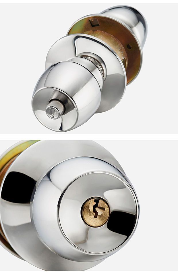 圆锁不锈钢球锁圆头房门锁卫生间老式卧室球形锁室内门锁球通用型详情13