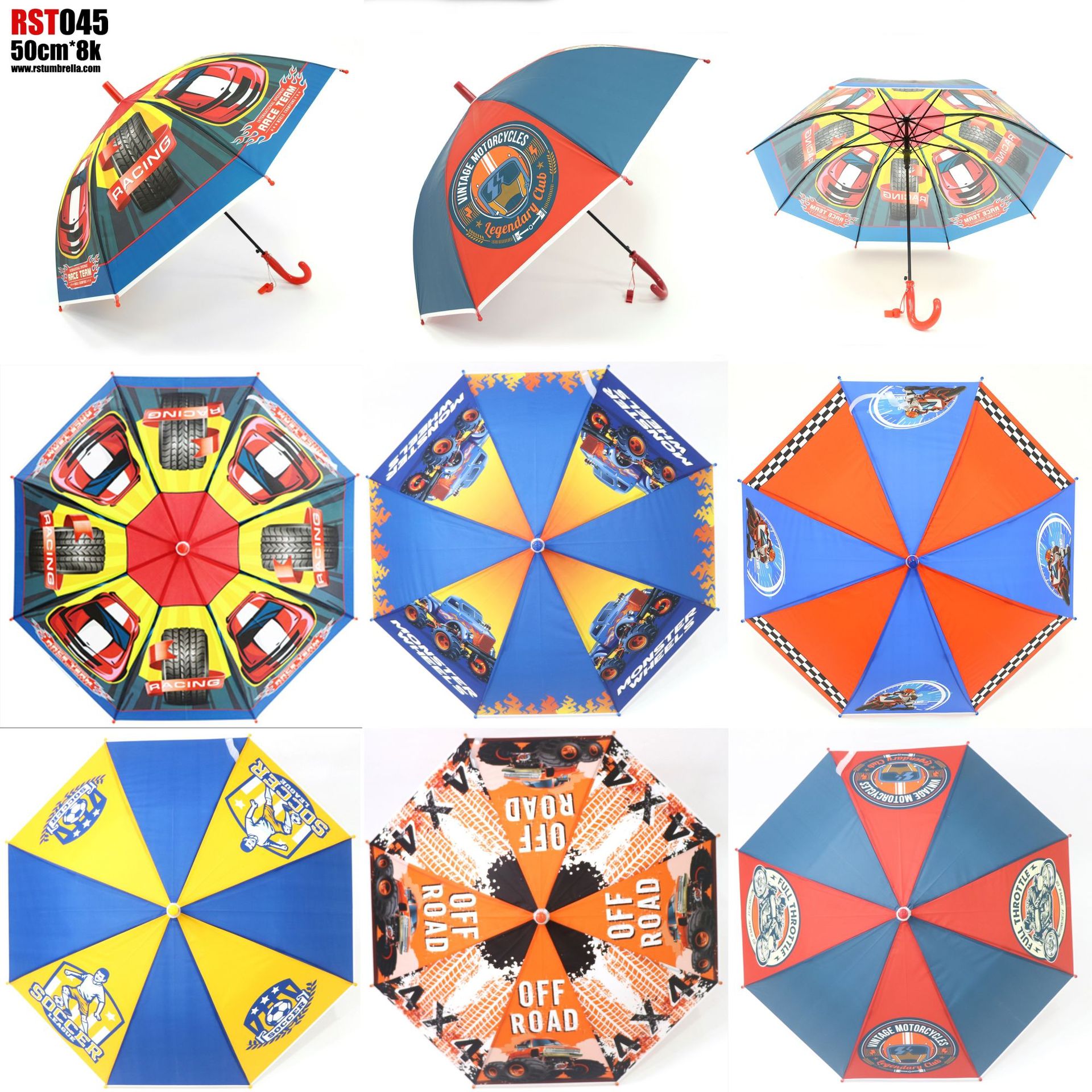 出德国欧洲新款外贸儿童伞可爱手绘卡通EVA自动伞19寸多色现货详情22