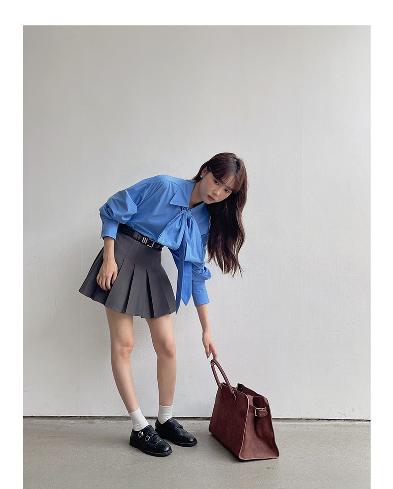 【主推 首尔私校百褶裙】高腰显瘦A字jk短裙女夏新款半身裙N127B详情19