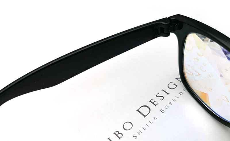 米钉万花筒装饰钻石马赛克眼镜多棱面玻璃炫彩舞会眼镜详情6