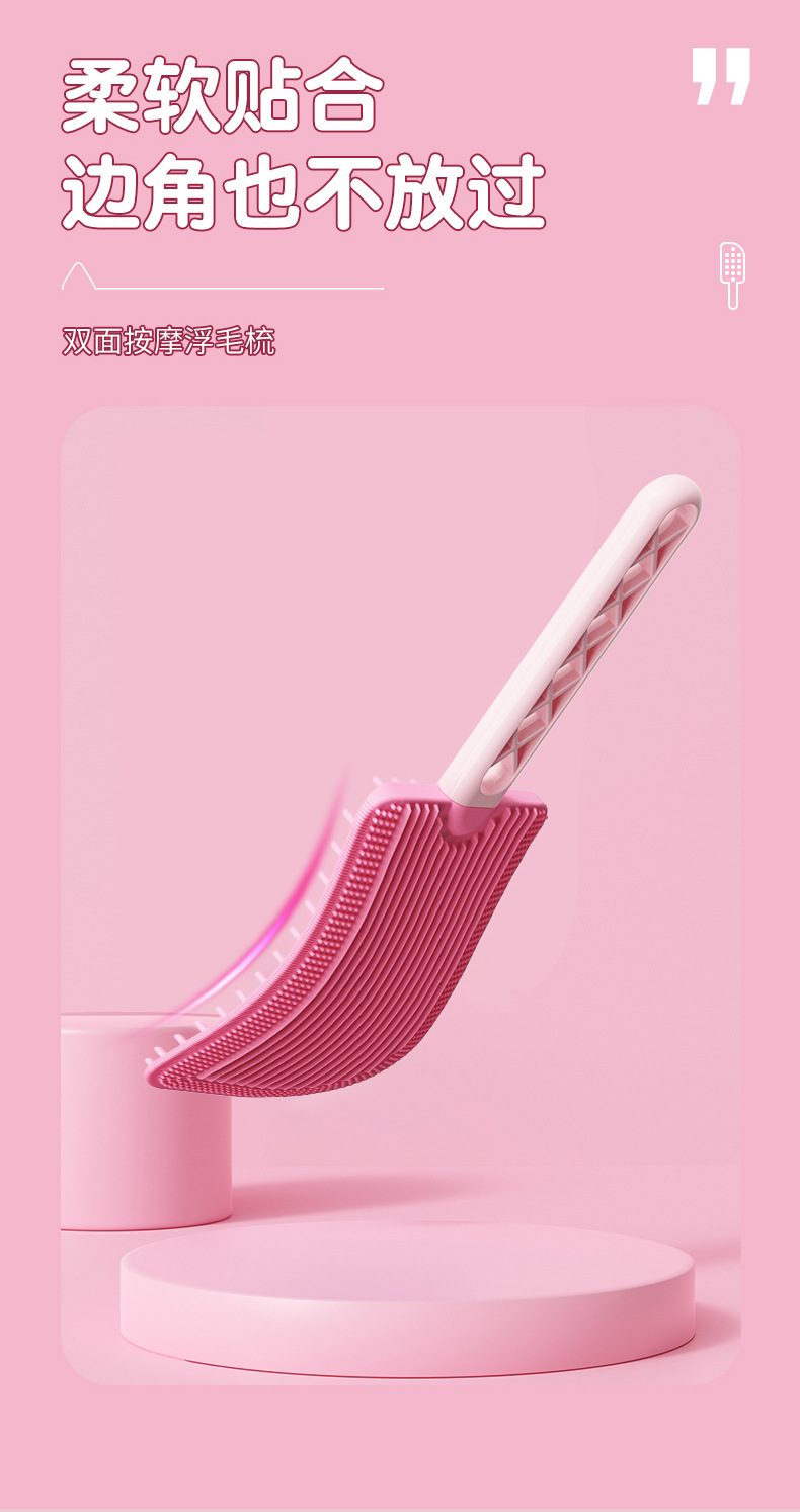 Cat pet floating hair comb brush hair massage to remove floating hair cat comb. The cat comb is brushed on both sides for easy cleaning of the hair scraper pic 8