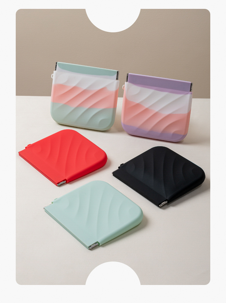 硅胶包弹片收纳袋零钱包小号口红化妆包便携耳机数据线牙套束口袋详情22
