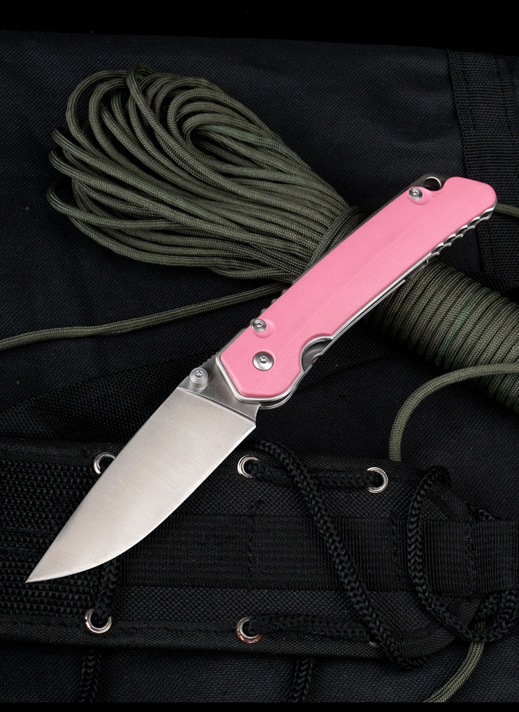 Outdoor folding knife D2 steel knife G10 handle in stock, 1-piece consignment on AliExpress pic 1