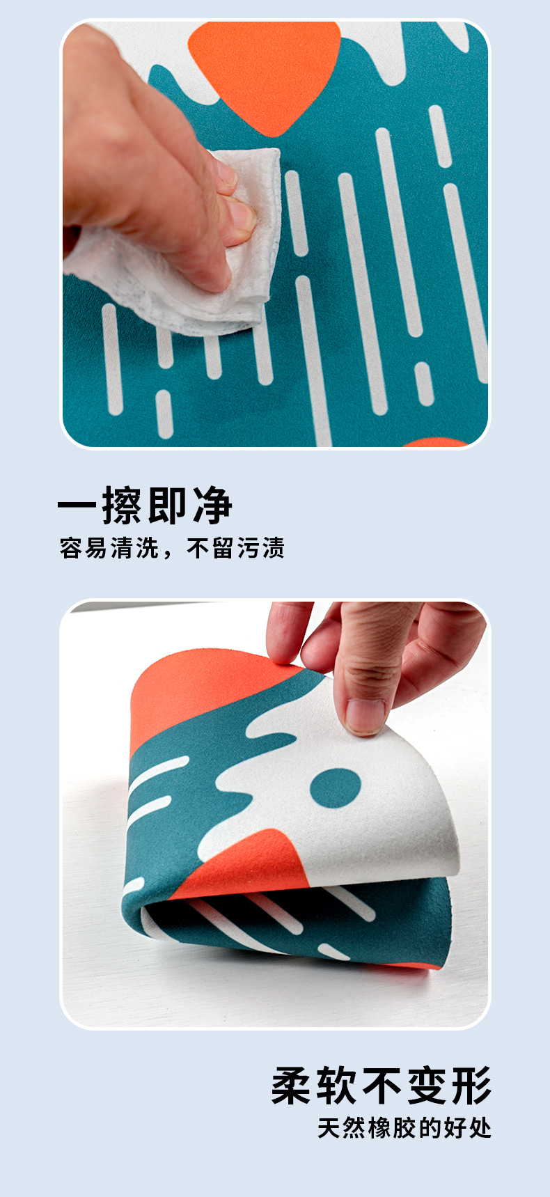 耐热茶垫杯垫隔热垫可爱餐桌垫防烫餐盘垫高颜值橡胶垫菜垫子详情4