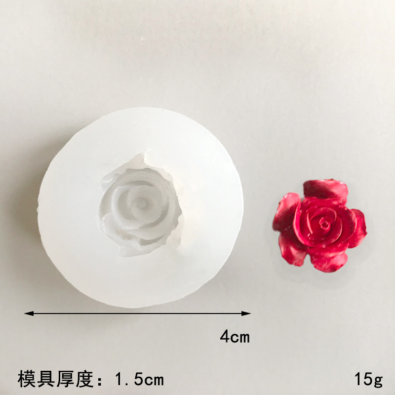 A variety of flower-shaped silicone molds for baking, DIY gypsum scented candle cake, and silicone mold with resin coating decoration pic 5