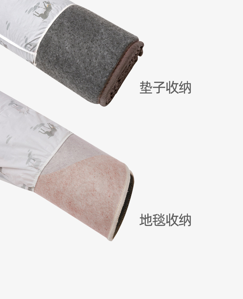 新款PEVA凉席收纳袋防水防潮凉席防尘袋家用可水洗直筒凉席罩详情4