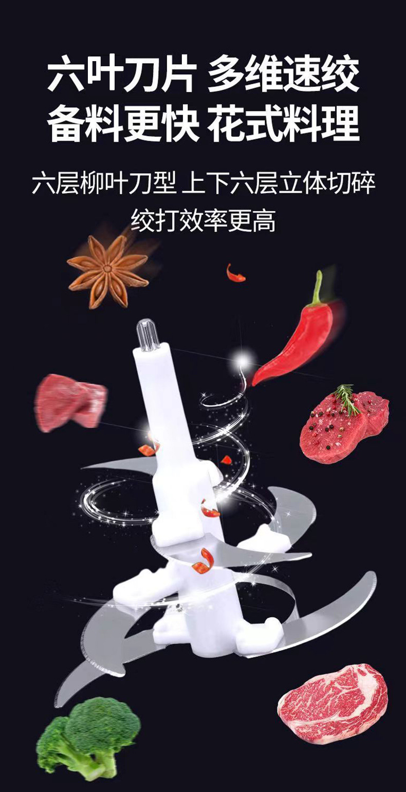 新飞绞肉机家用商用打肉馅不锈钢多功能电动料理器蒜蓉碎菜绞馅机详情8
