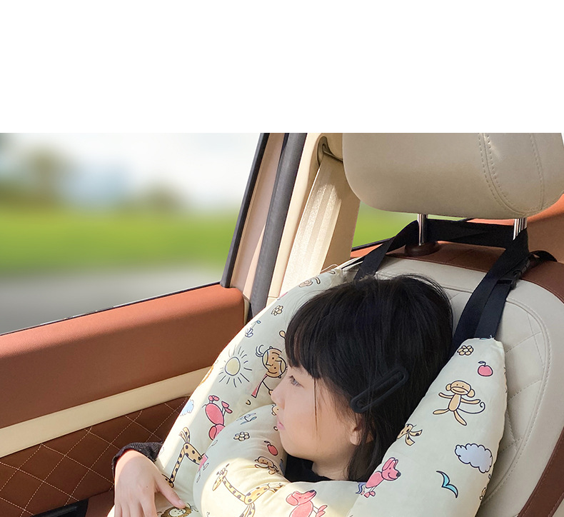 汽车抱枕儿童卡通动漫睡枕车载内用品抱枕车上舒适睡觉神器通用详情32