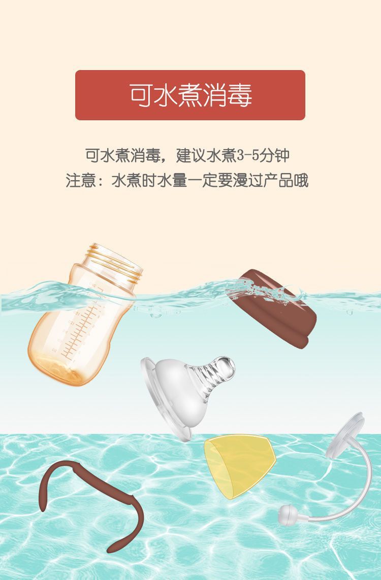 新生婴儿童1防摔塑料2宽口径3大宝宝4岁喝水断奶神器硅胶吸管奶瓶详情14