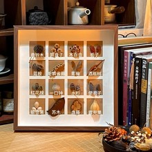 相框中空标本框木质玻璃立体黑色蝴蝶昆虫装裱自装摆台展示画框详情32