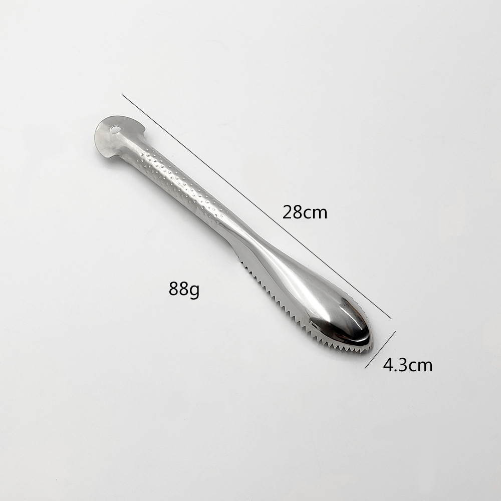 批发304不锈钢刨麟器手动刮鱼鳞刨子打鳞器厨房小工具锯齿鱼鳞刨详情4