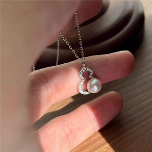 925通体纯银珍珠碎银子戒指女小众设计ins风个性小众设计感闭口指详情3