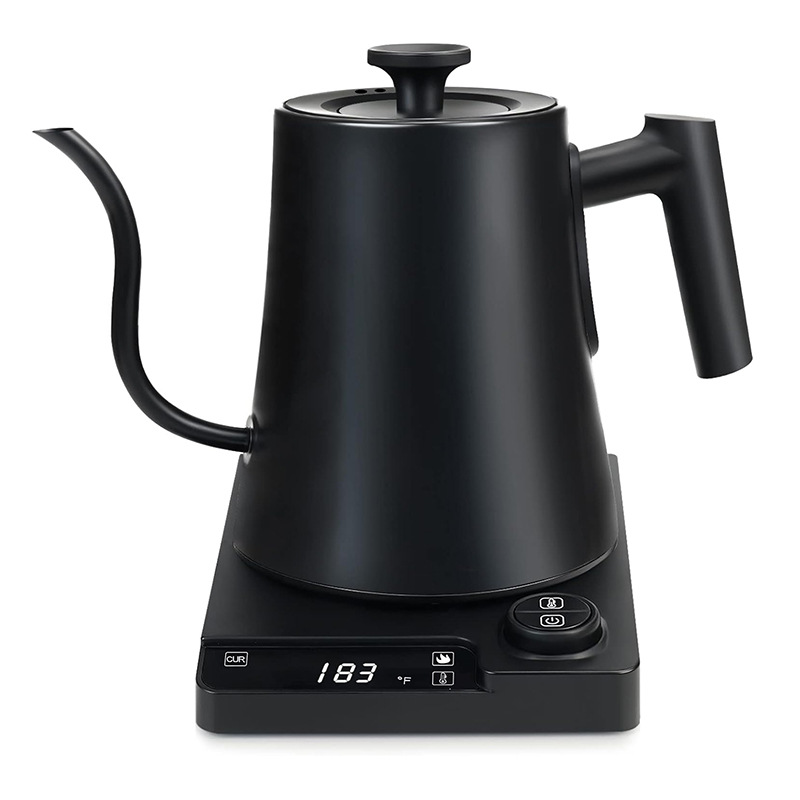 Gooseneck Kettle crossover e-commerce 2025 smart thermostat boca fina hervidor eléctrico cafetera tetera de cuello de cisne pic 1
