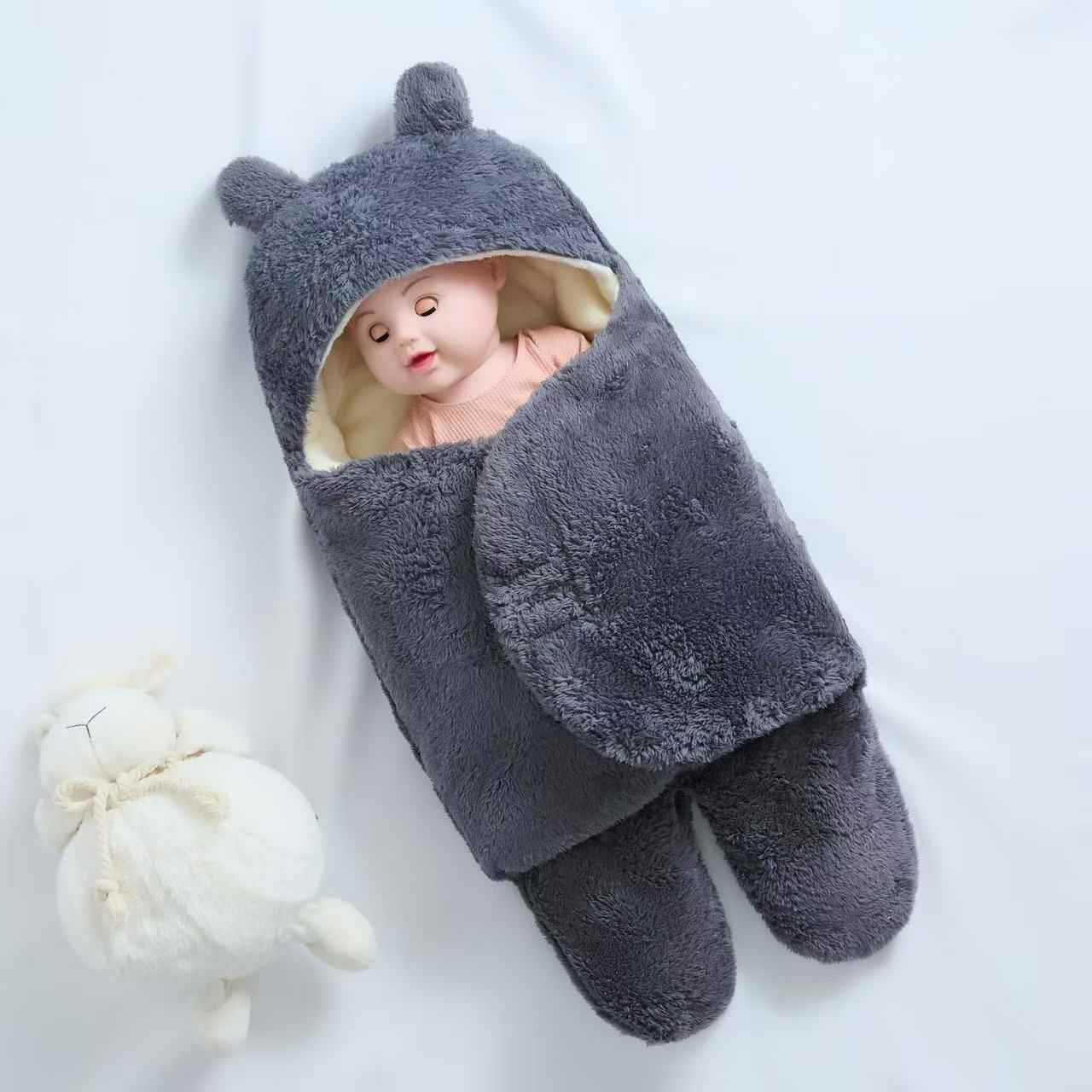 婴儿抱被秋冬加厚产房初生新生儿襁褓用品防惊跳外出包被睡袋代发详情4