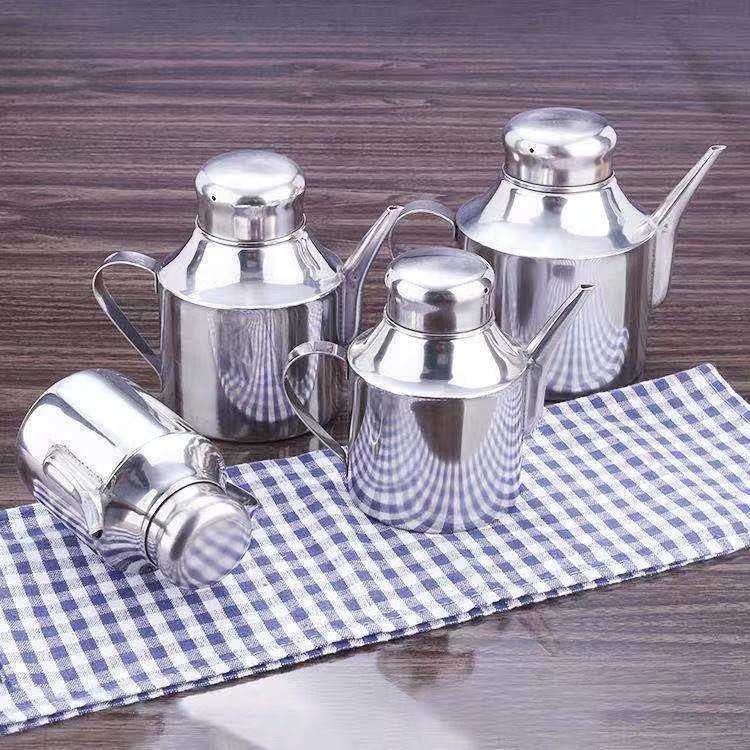 不锈钢油壸油瓶储油罐调料壶油罐家用厨房用品欧式防漏小号醋壶详情2