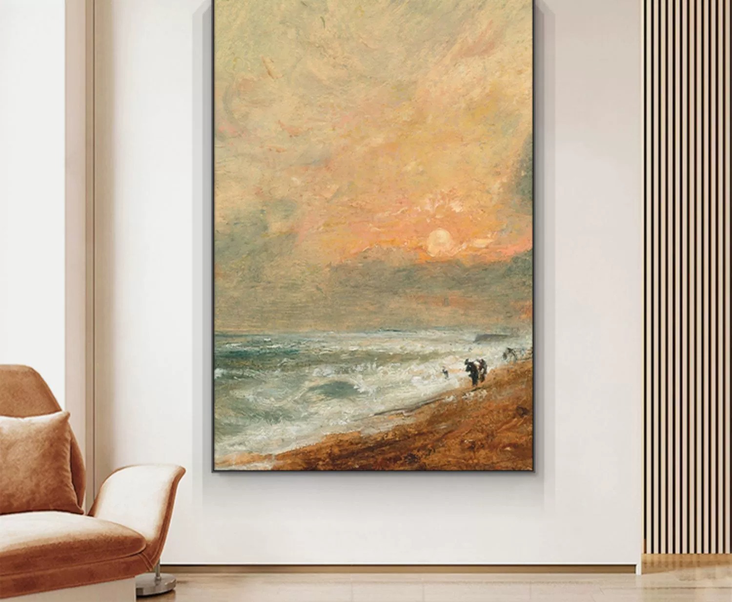 莫奈装饰画油画玄关挂画高级感走廊过道画壁画世界名画客厅落地画详情18