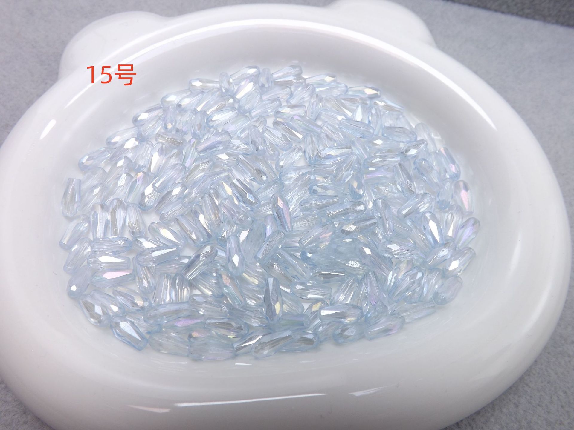 4mm*9mm长水滴人鱼泪晶晶diy水晶饰品配件玻璃珠子长水滴晶晶配件详情12