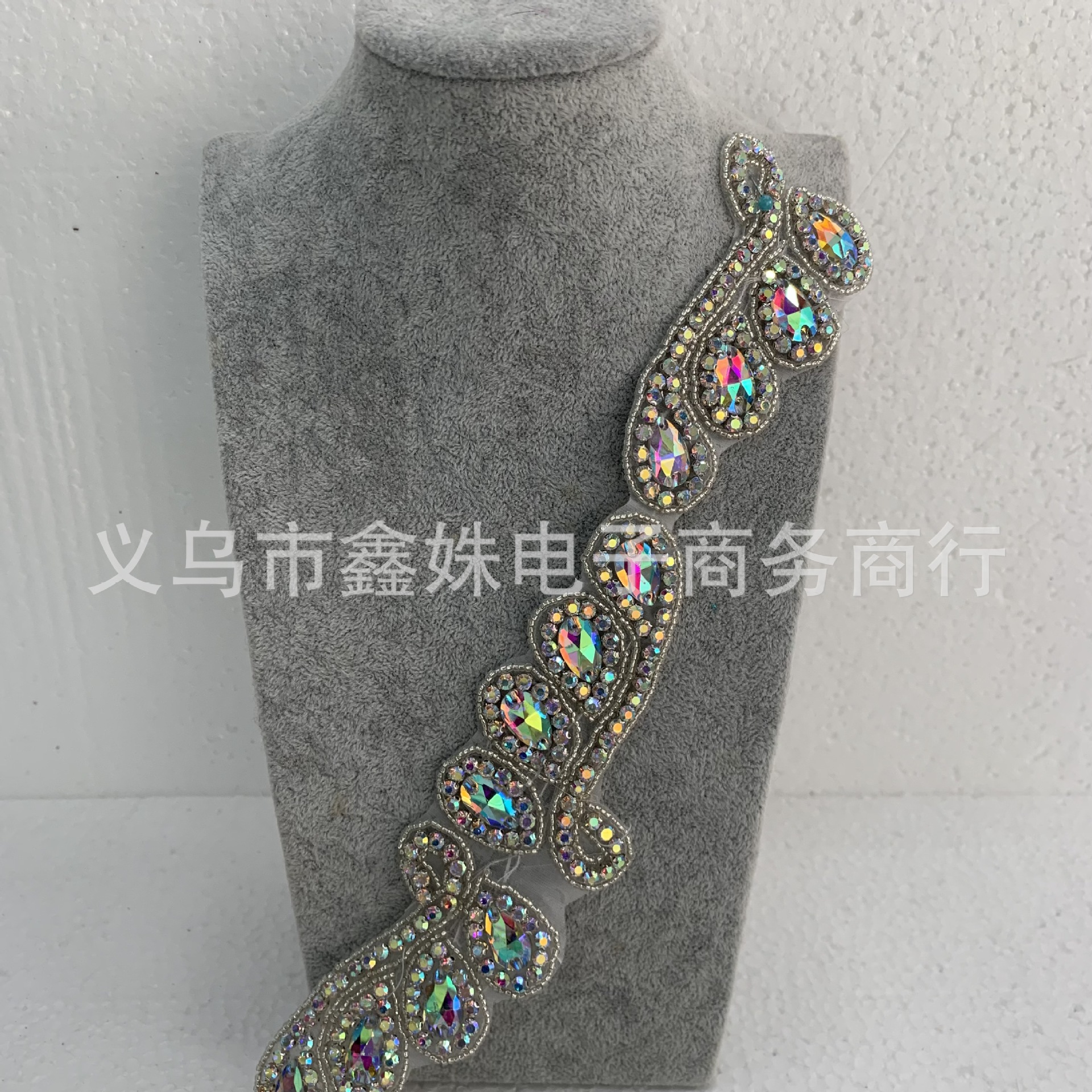 Headscarves, hair bands, back glue, diamond decals, super shiny AB colored diamonds, crystal headwear, accessories, clothing, accessories, shoes, hats, bags pic 1