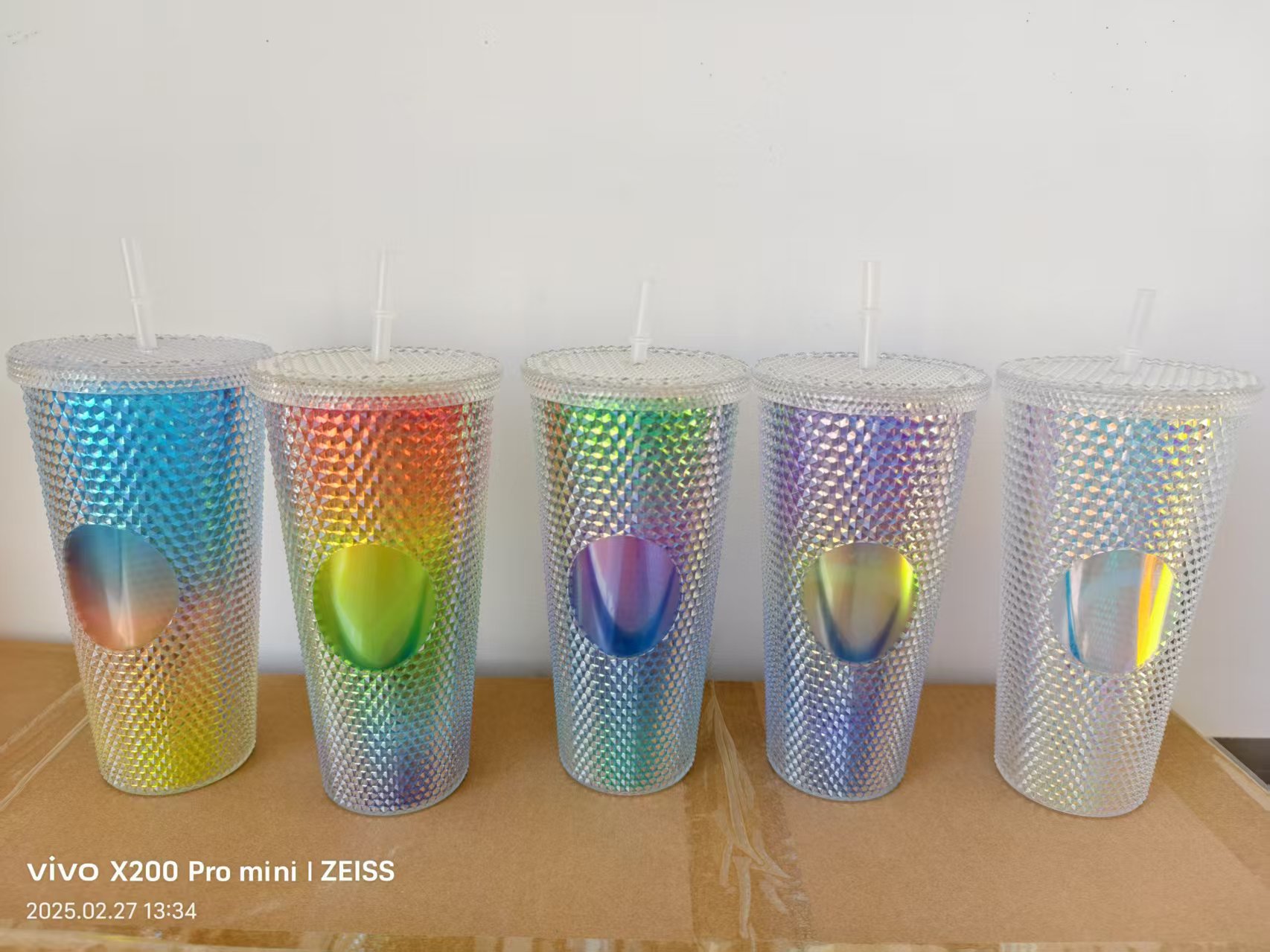 Cross-border durian cup three-piece set, two-piece set, double-layer, single-layer, large-capacity, prickly straw, plastic cup, custom logo pic 13