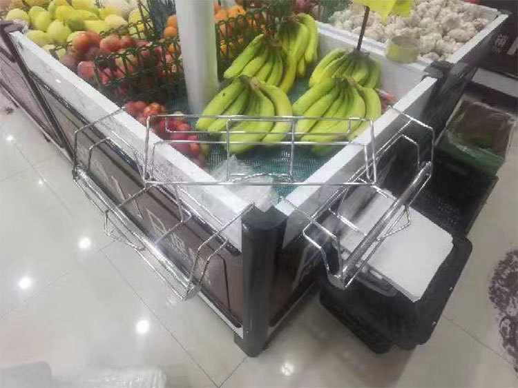 Soporte de bolsa enrollada de supermercado soporte de bolsa de compras de acero inoxidable estantes de supermercado área de suelto soporte de bolsa de rasgón de mano colgante área de suelto soporte de suspensión de bolsa de plástico tienda fresca colgante de almacenamiento de rasgón de mano vendedor super frutas y verduras bolsas de retención soportes fáciles pic 13