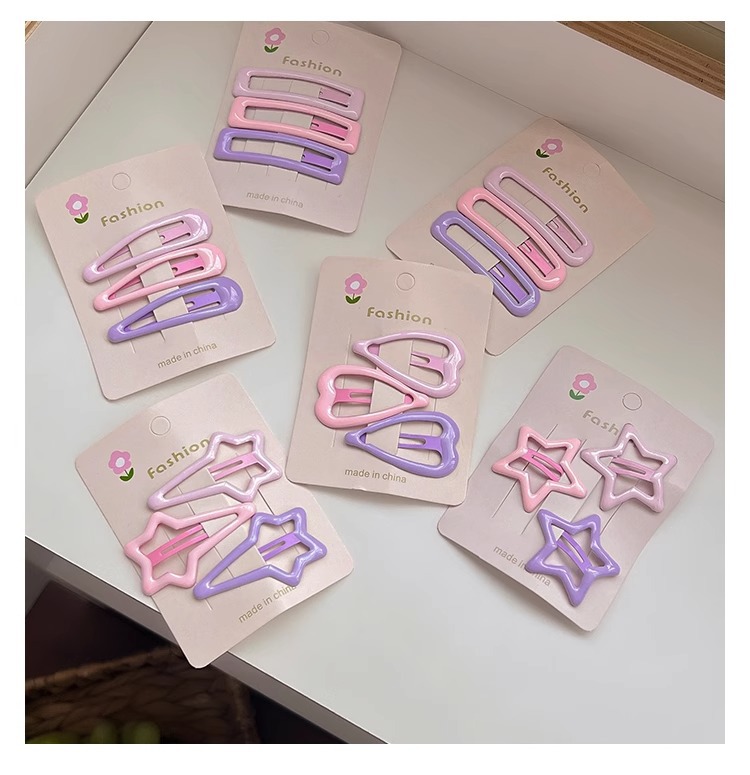 2024年新款儿童五角星星发夹 碎发BB夹子 前额侧边刘海夹 女头饰 发卡 温馨可爱设计
详情21