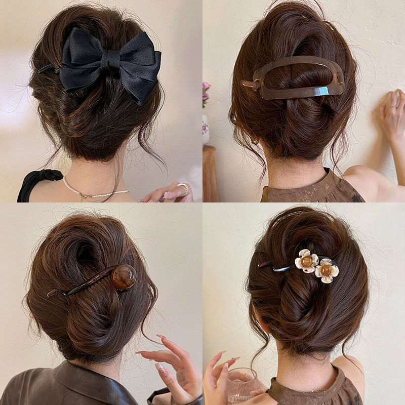 Elegant one-line hair clip, twist clip at the back of the head, 2025 new style, light luxury and high-end style, updo, grab clip, duckbill clip headwear pic 20