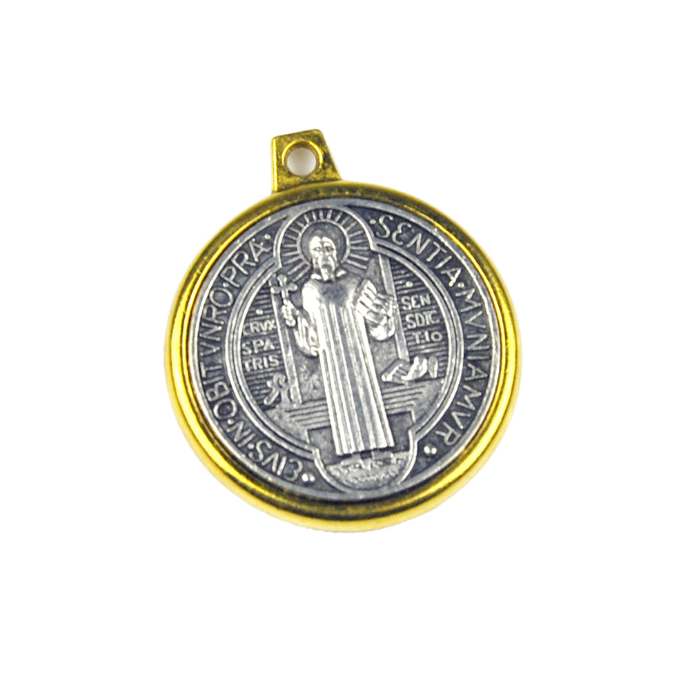Wholesale of international trade European and American holy image pendants, simple alloy hanging ornaments, Saint Benedict from Nucia, cross-border e-commerce jewelry pic 7