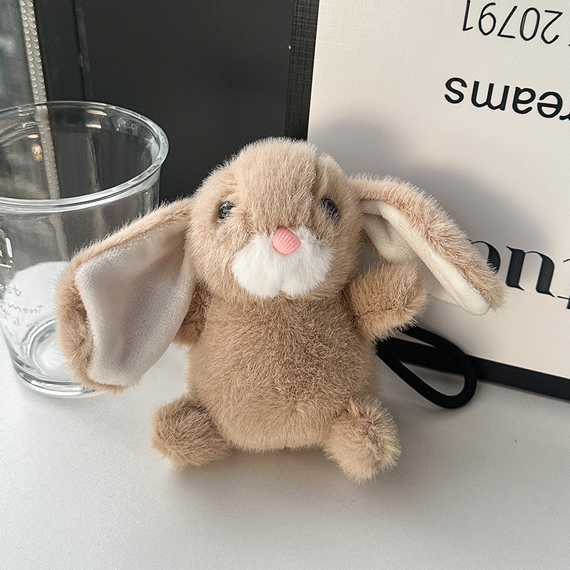 Sweet little rabbit dolls, comforting and accompanying long-haired, big-eared rabbit plush toys, keychains, bags, pendants, figurines, gifts pic 11