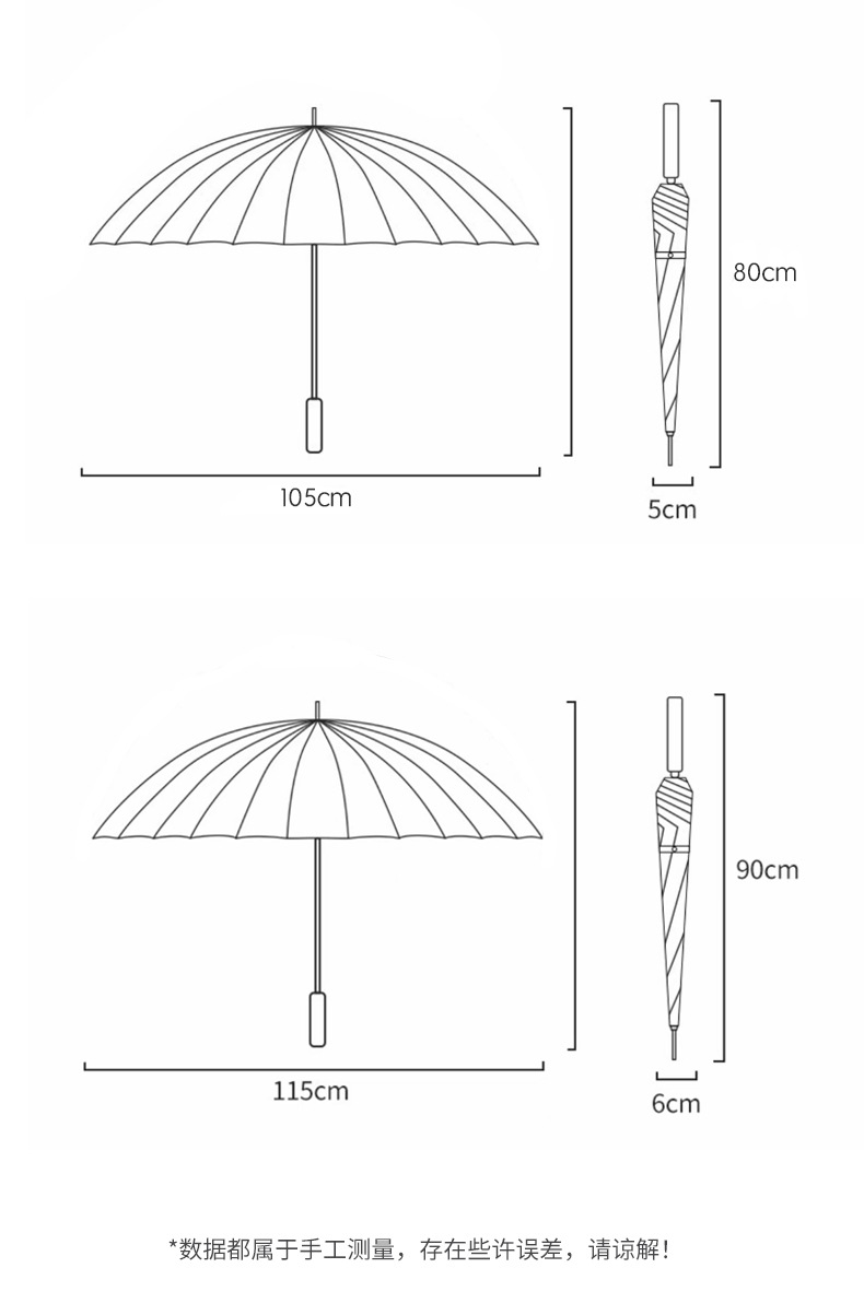 24骨雨伞高尔夫直杆长柄伞大号超大抗风暴雨双人商务配色logo大伞详情17